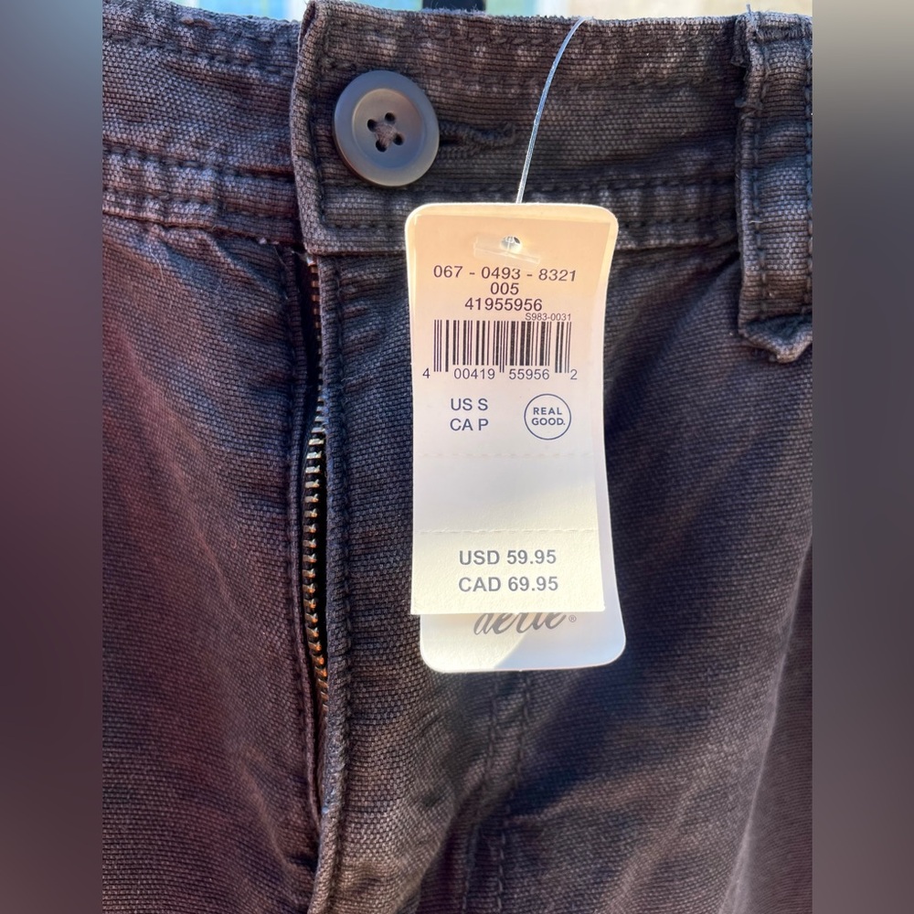 NWT Aerie Barrel Leg Muted Black Pants - Picture 3 of 5